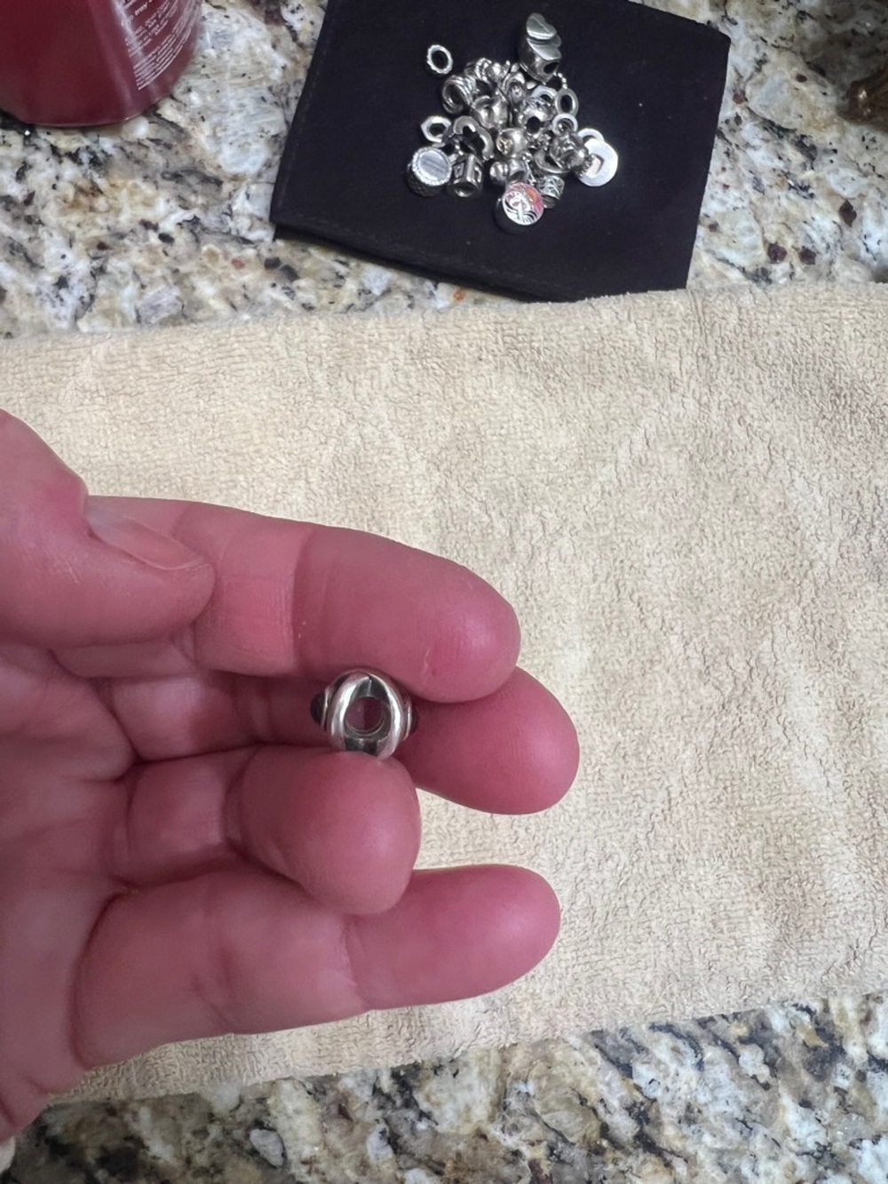 Pandora Sterling Silver Garnet stone Bead Charm - Women's Jewelry - Picture 2 of 3